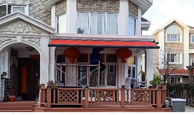 High Quality Electric Retractable Outdoor Awnings Waterproof Sunshade for Patio Terrace Aluminum Frame