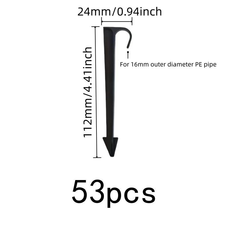 Home Garden Watering Must 53pcs Water Pipe Fixing Stake Sturdy No Loose For Courtyard/Lawn Drip Hose/Garden Hose Practical