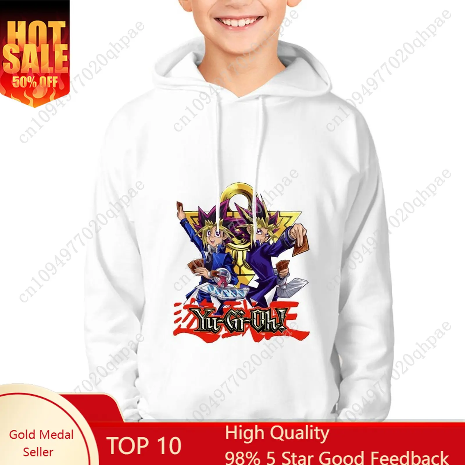 

Ю-Ги-О! Худи для мальчиков и девочек, детская хлопковая толстовка высокого качества, легкая, удобная, на заказ, весенне-осенние топы