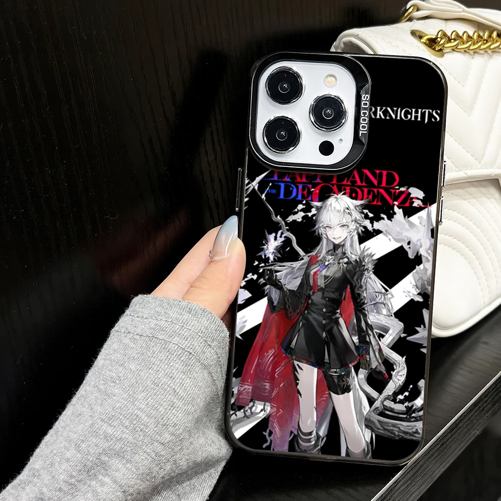 Game Arknights Lappland Decadenza Phone Case For Samsung Galaxy S24 S23 S22 Plus Ultra FE A71 A55 A54 A53 Laser Cover IMD Color