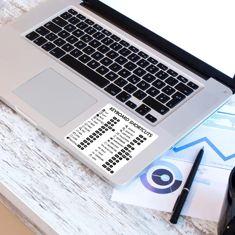 for PC Laptop Desktop Shortcut Sticker Reference Keyboard Shortcut Adhesive Sticker