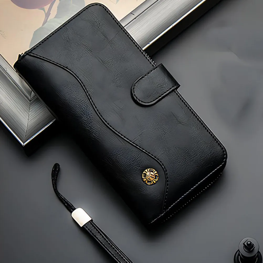

Premium Long Style Men Wallet Large Capacity Fashion Wallet for Daily Use Work School Shopping Gift for Father Male Friends
