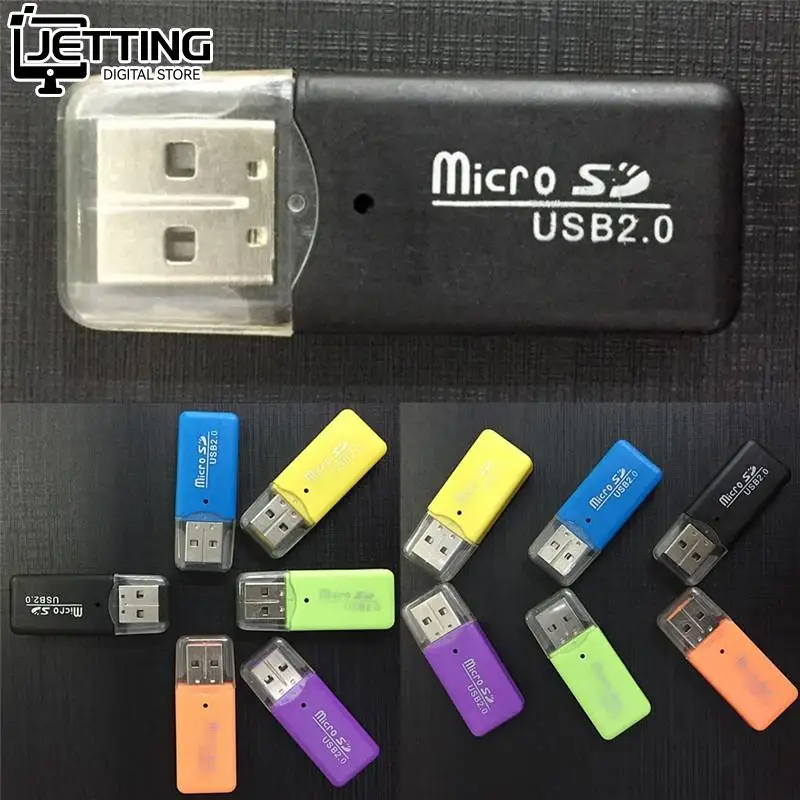 Mini lector de tarjetas de memoria USB SD/MMC, 480Mbps, para ordenador portátil