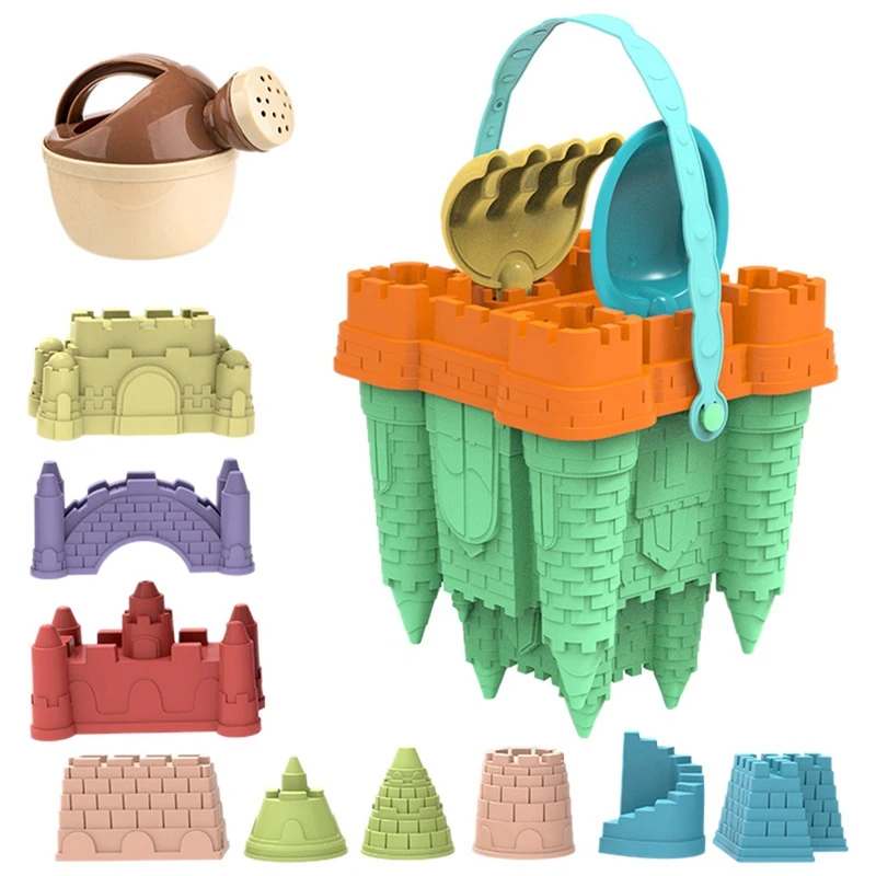 Beach Castle Bucket Play Sand Set Toys Sand Scoop Children Summer Toys Sand Toys Sand Box For Kids Outdoor Family