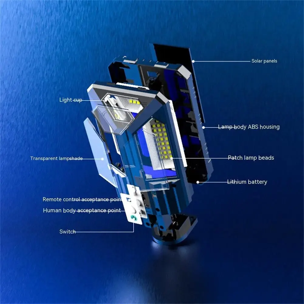 4.1w Wall-mounted Led Solar Street Light Waterproof High Brightness Motion Sensor Remote Control Wall Lamp