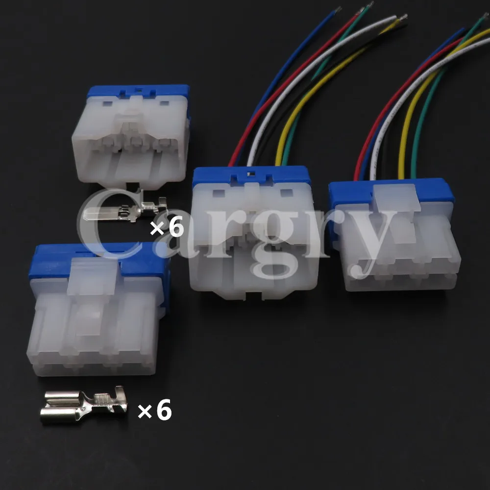

1 Set 6P PH776-06015 PH772-06015 AC Assembly Car Wire Socket for Blower Heater Resistance Speed Regulating Auto Connectors