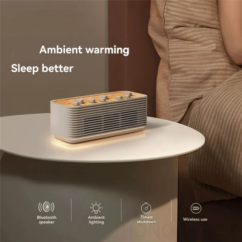 

Умный музыкальный центр с фоновой подсветкой, беспроводной генератор белого шума для сна, стереоколонка HIFI с Bluetooth 5.0 и 8 звуками природы