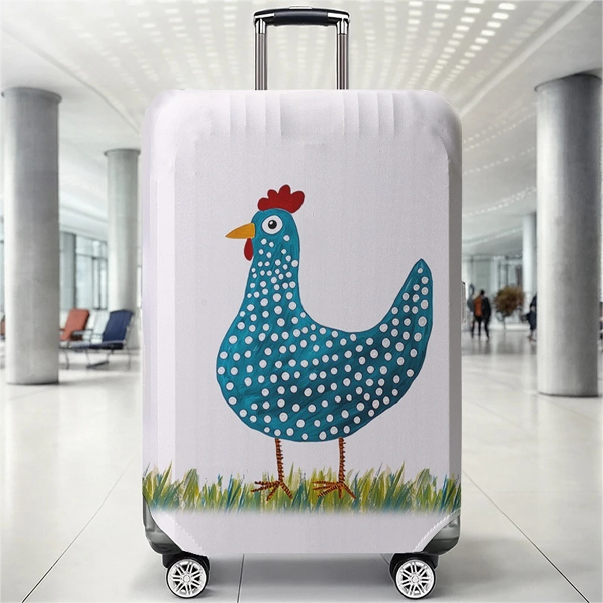 

Chicken pattern luggage protection cover, suitable for 18-32 inch luggage covers, luggage handle gloves, travel accessories