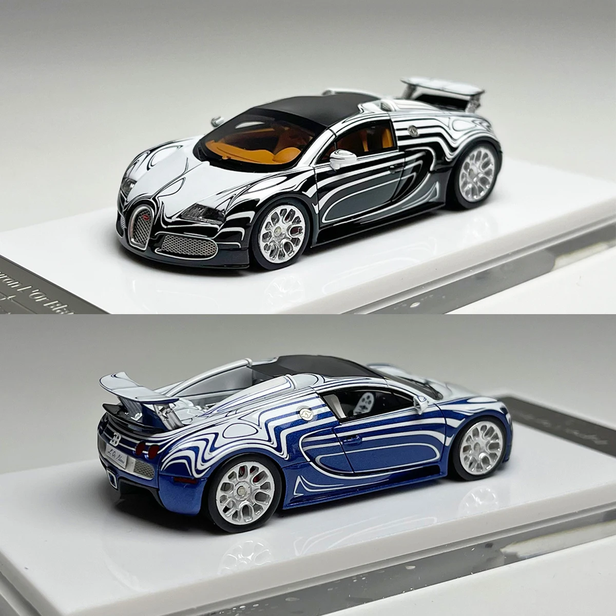 

1:64 Blue, ceramic dragon, resin static car model, collectible, ornament