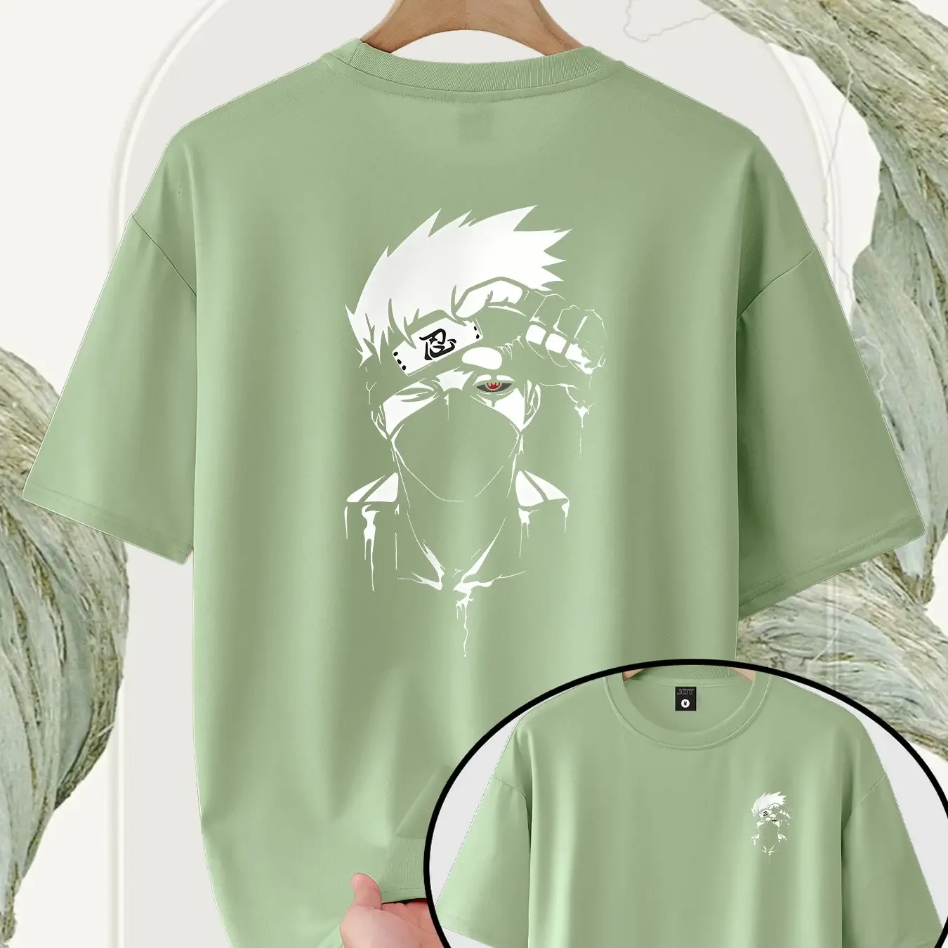 T-Shirt Lightweight And Breathable Featuring a Print of The Ninjas from The Hidden Leaf Village