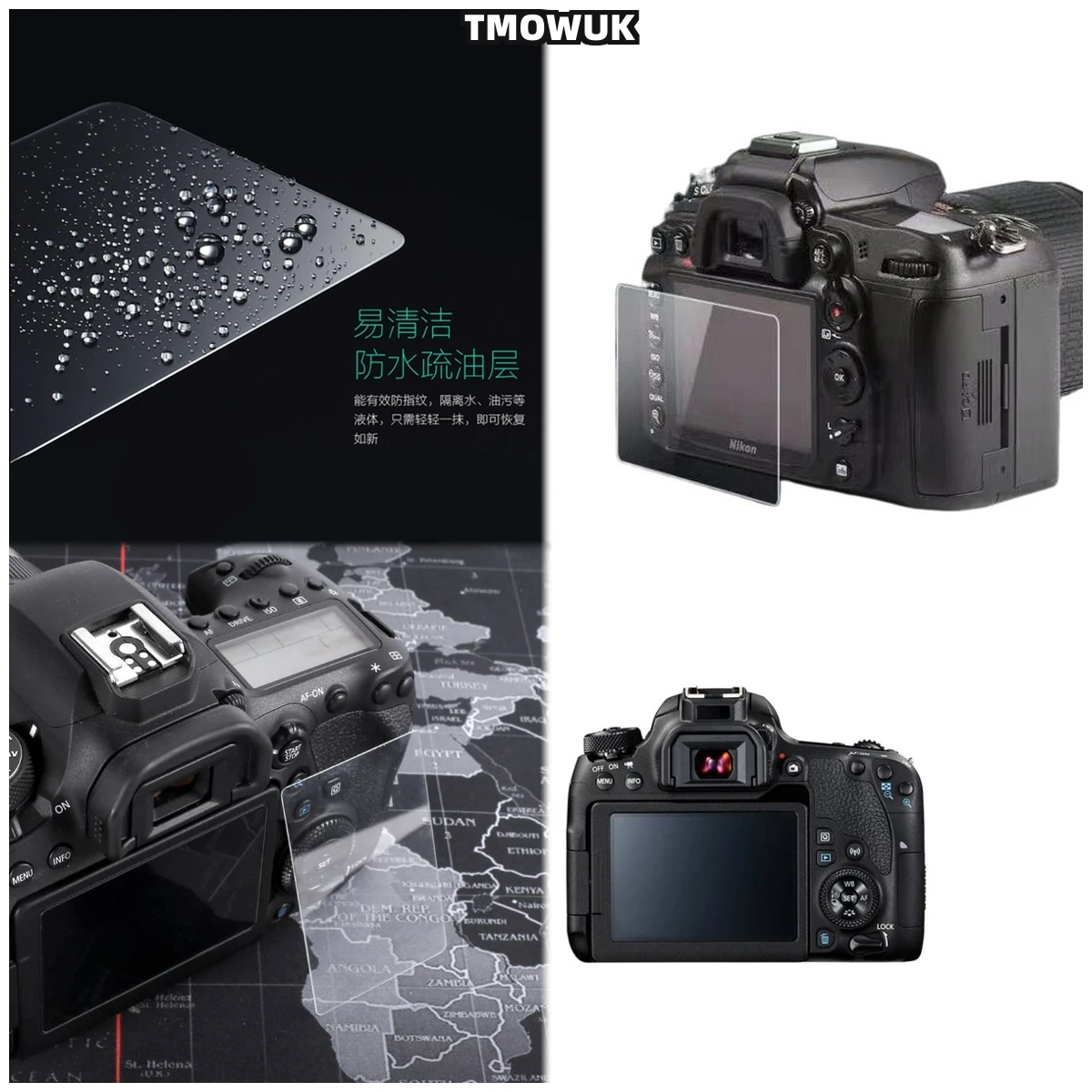 

For Canon 650D Anti-Scratch Tempered Glass Screen Protector LCD Film 9H Hardness HD Clear
