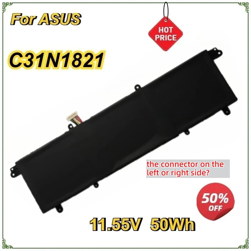 NEW C31N1821 Laptop Battery for ASUS ZenBook S13 UX392 UX392F UX392FN  UX392FA  UX392FN-XS71 Bateria 11.55V 50Wh
