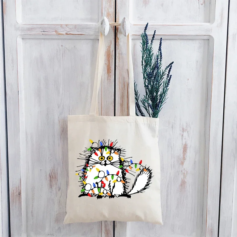 

Christmas Funny Cat Shirt Cute Cat Lover Tshirt Animal Print Women Clothes Harajuku Christmas Gift XL