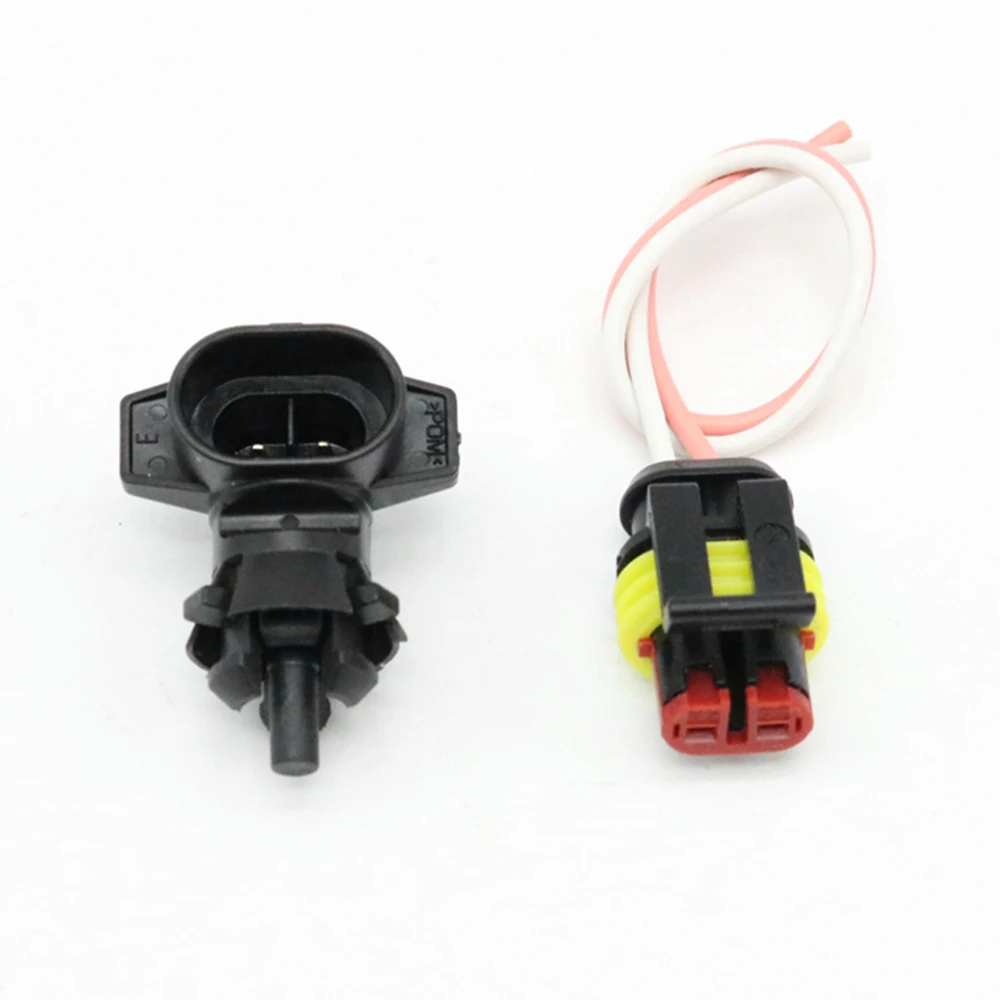 Outside Automotive Ambient Air Temperature Sensor With Plug For Chevrolet Agila Opel Vauxhall Cadillac Saab 9-3 Buick GMC Sierra