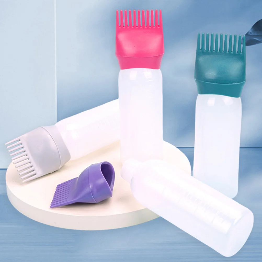 4Pcs Hair Dye Bottle Root Comb Applicator Durable Practical Small Size Lightweight Convenient Carry Store Even Color - Image 6