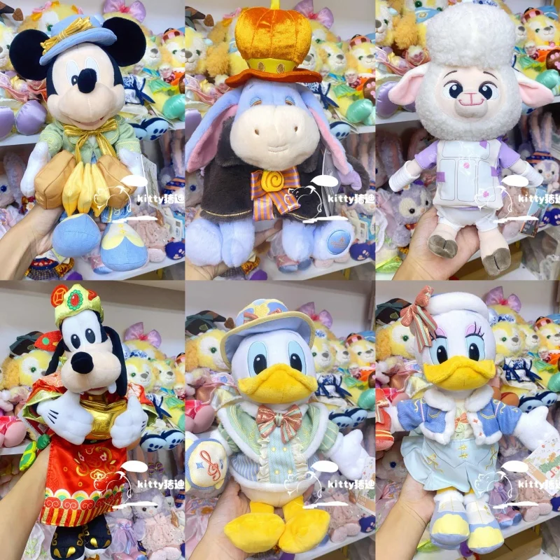 

Оригинальная кукла Disney с Микки Дональдом Даком Винни-Пухом, тигра, рождественские милые животные, мультяшные игрушки на день рождения, подарки для девочек и мальчиков