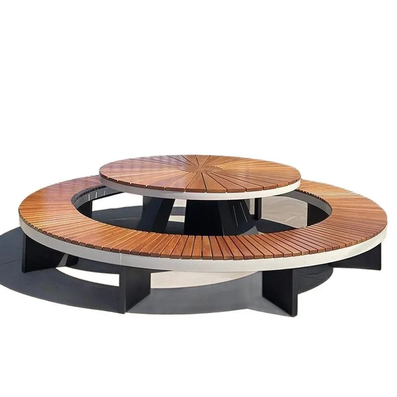 

Outdoor round park chairs, tree chairs, waiting chairs, public leisure benches, one-piece park chairs, tree planting park chairs