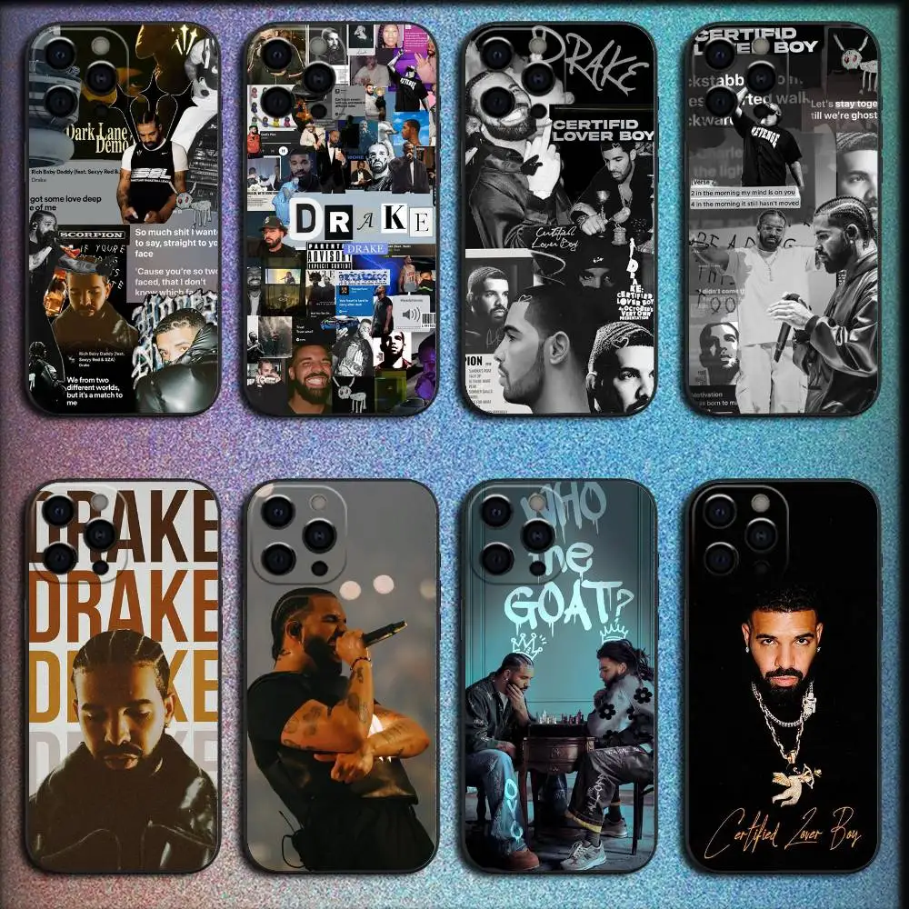 

Rapper D-Drake Phone Case For iPhone 16,15,14,13,12,11,Pro,XS,Max,XR,Plus,E,SE4,Mini Shockproof Black Cover