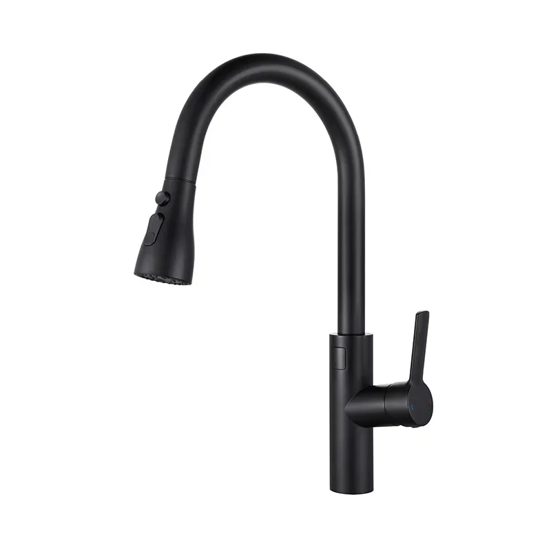 

Infrared induction pure copper kitchen faucet Pull-out digital display sink faucet Multifunctional hot and cold water outlet