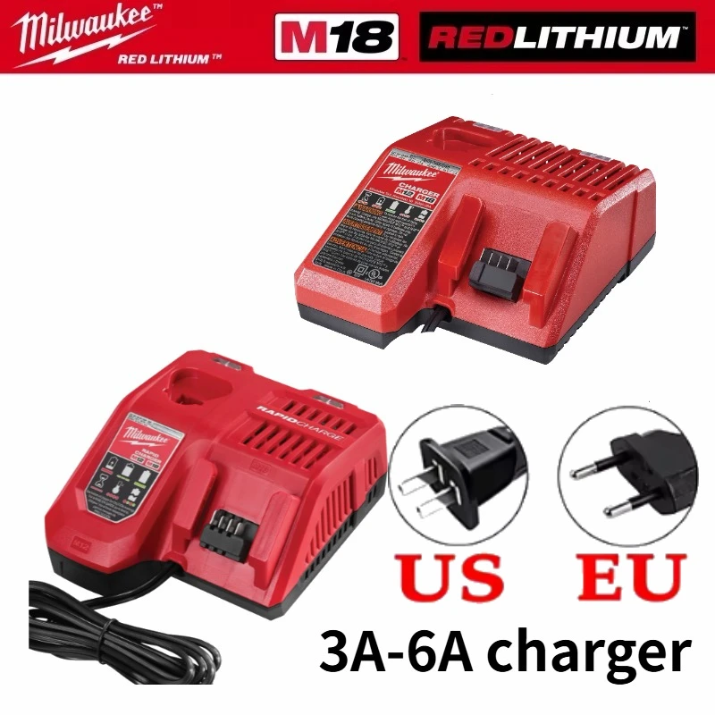 Milwaukee Power Tool Parts Accessories For 18V Lithium Battery 18V Charger For M14 14.4V For M18 Li-ion Cell Pack For M12 - 18C