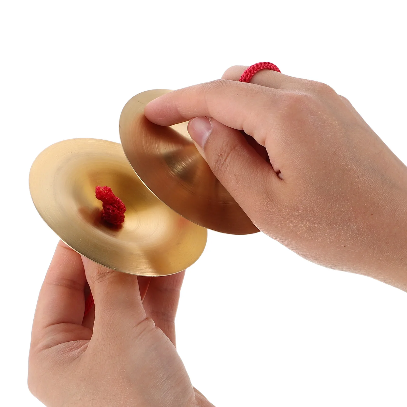 

Kids Finger Copper Cymbals 9cm Mini Percussion Instruments for Music Education Early Rhythm and Team Collaboration