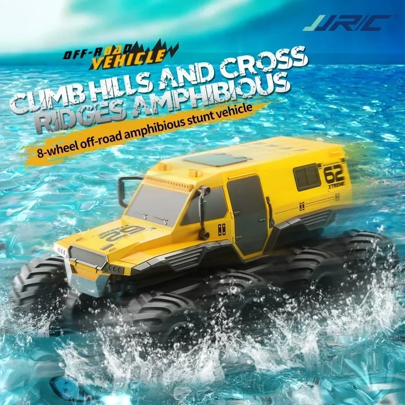 

RC Car Off-oad Amphibious Stunt Vehicle 8-wheel Speed Racing Truck Waterproof Crawler 2.4G Remote Control Cars Children Toy