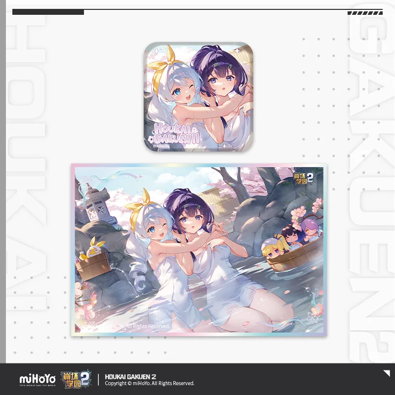 

2025 Anime Game Houkai Gakuen 2 Qing Chun Feng Lv Series Tinplate Badge Baji PET Coloured Paper Bronya Seele MiHoYo Gift
