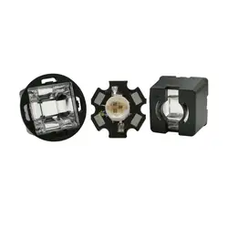 20X17 Mm Rombo Led Lente con Supporto Nero 30 45 60 90 120 Gradi Angolo di Visione per Cctv 1W 3W 5W Led Ad Alta Potenza Cctv