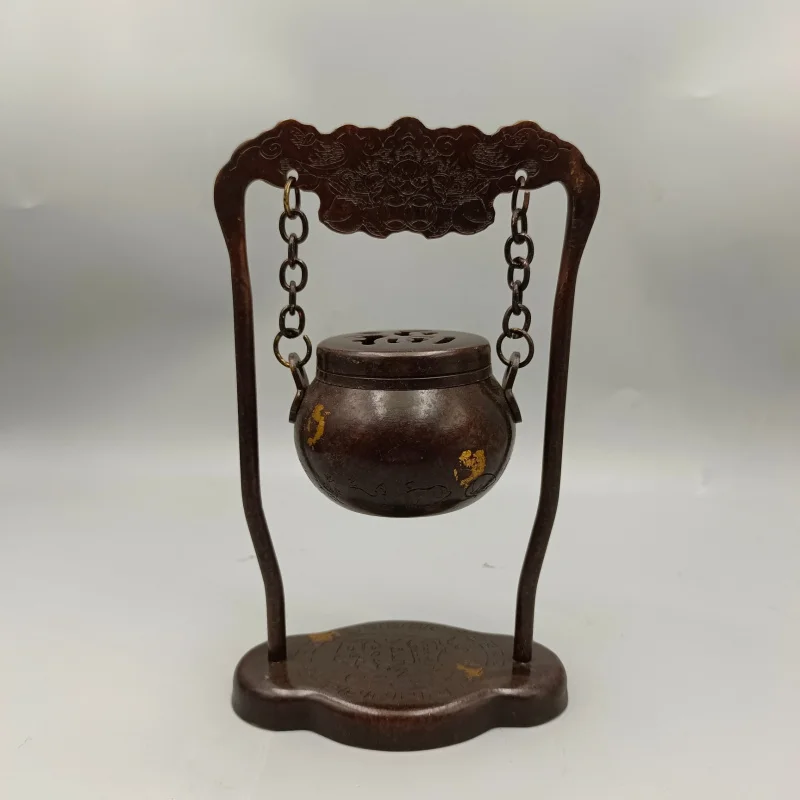 Gilt Copper Zodiac Sign with the Character "Fu" - Home Decorative Gift and Craft