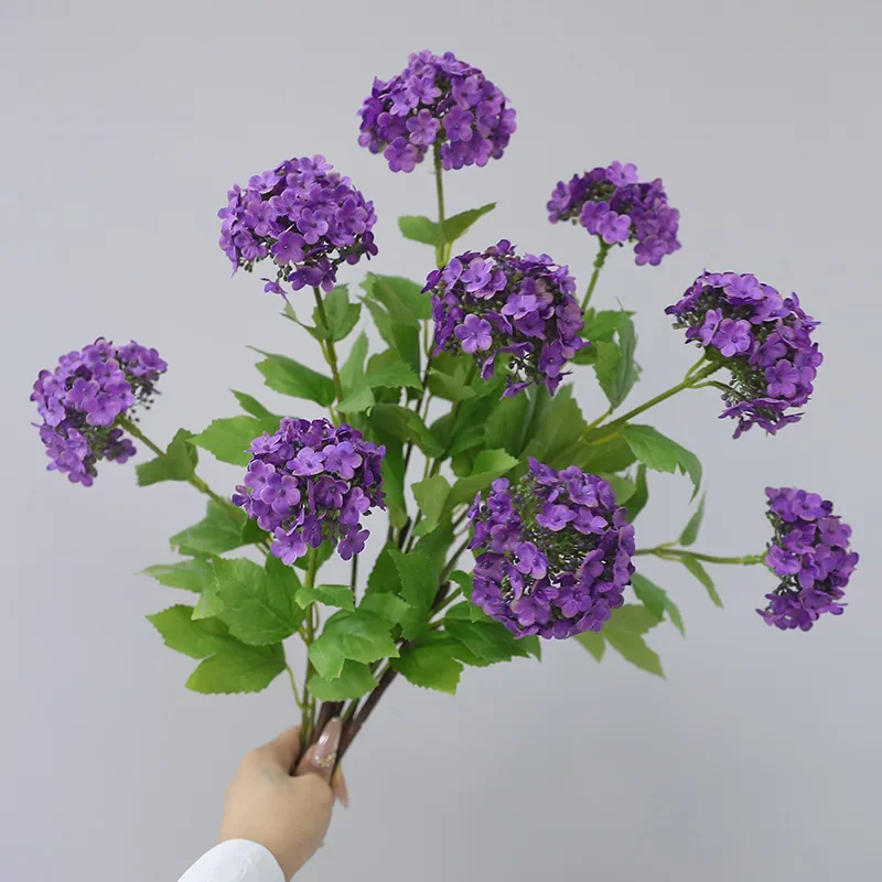 5 Stück Künstliche Hortensien-Schneebälle aus Seidenblumen für Heimdekoration, Hochzeitssaal-Blumenarrangements, Party, Künstliche Hortensien, Foto-Requisiten – Detail 1