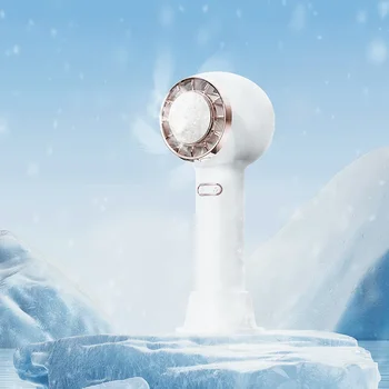 USB 충전식 미니 휴대용 공기 냉각 팬, 휴대용 무선 얼음 압축 터보 전기 팬, 야외 여행용, F22