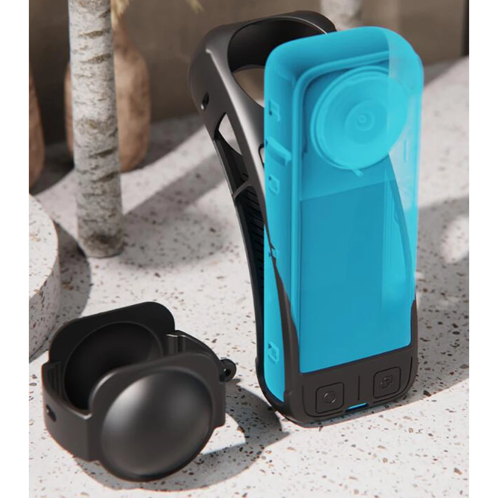 

Silicone Case For Insta360 X4 Body Lens Protective Cover Anti-Slip Anti-Scratch Soft Cover For Insta 360 X4 Camera Accessories