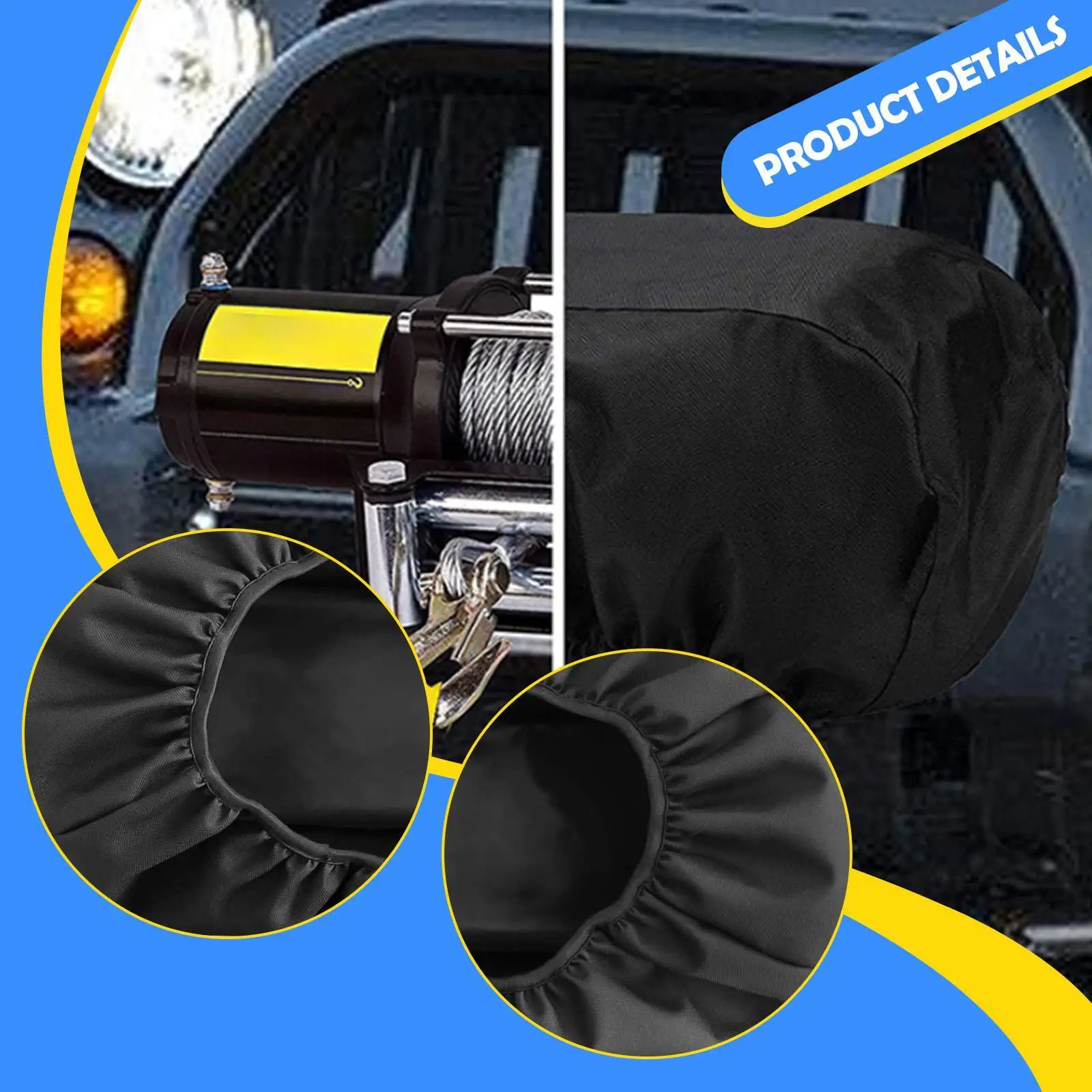 Funda 900D Tela Oxford Agujero elástico negro 21,5" x 9,5" x 7,5" A prueba de polvo