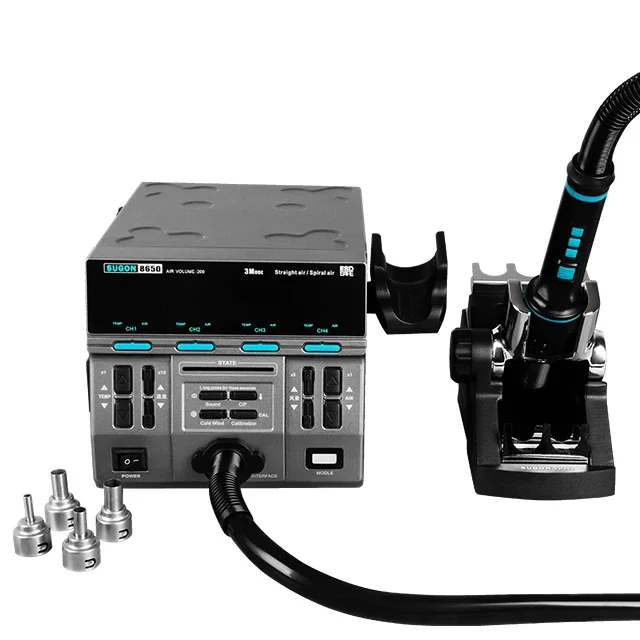 SUGON 8650 Professional Version Soldering Rework Station Hot Air Gun Rework Station SUGON 8650 Heat Gun