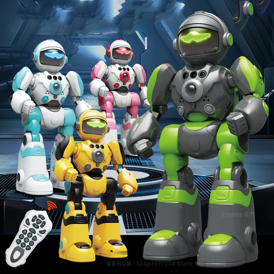 

Novel AI Rc Robot Children's Toy for Boys Games Roboter Educational Remote Control Toys Voice Intelligent Control Follow Speak