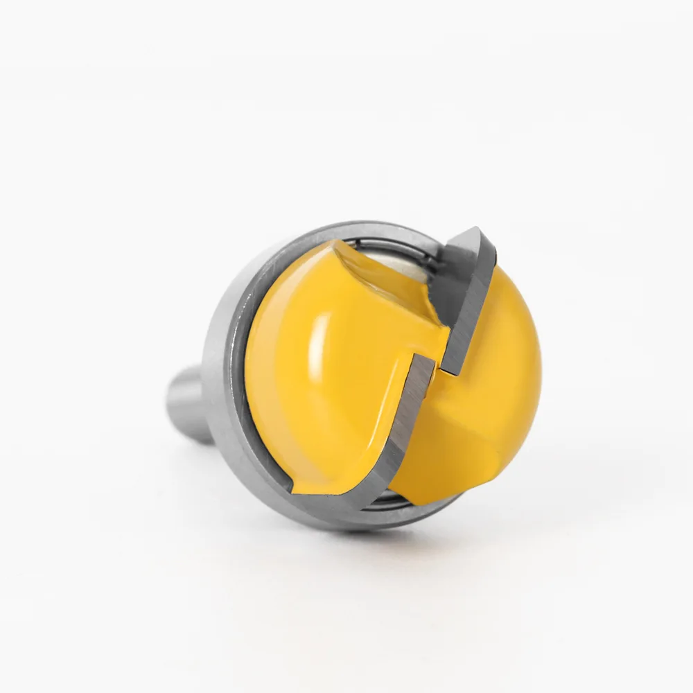 1PC 8MM Shank Milling Cutter Wood Carving 1-1/8" Diameter Bowl & Tray Router Bit Woodworking Concave Radius Milling Cutters Tool