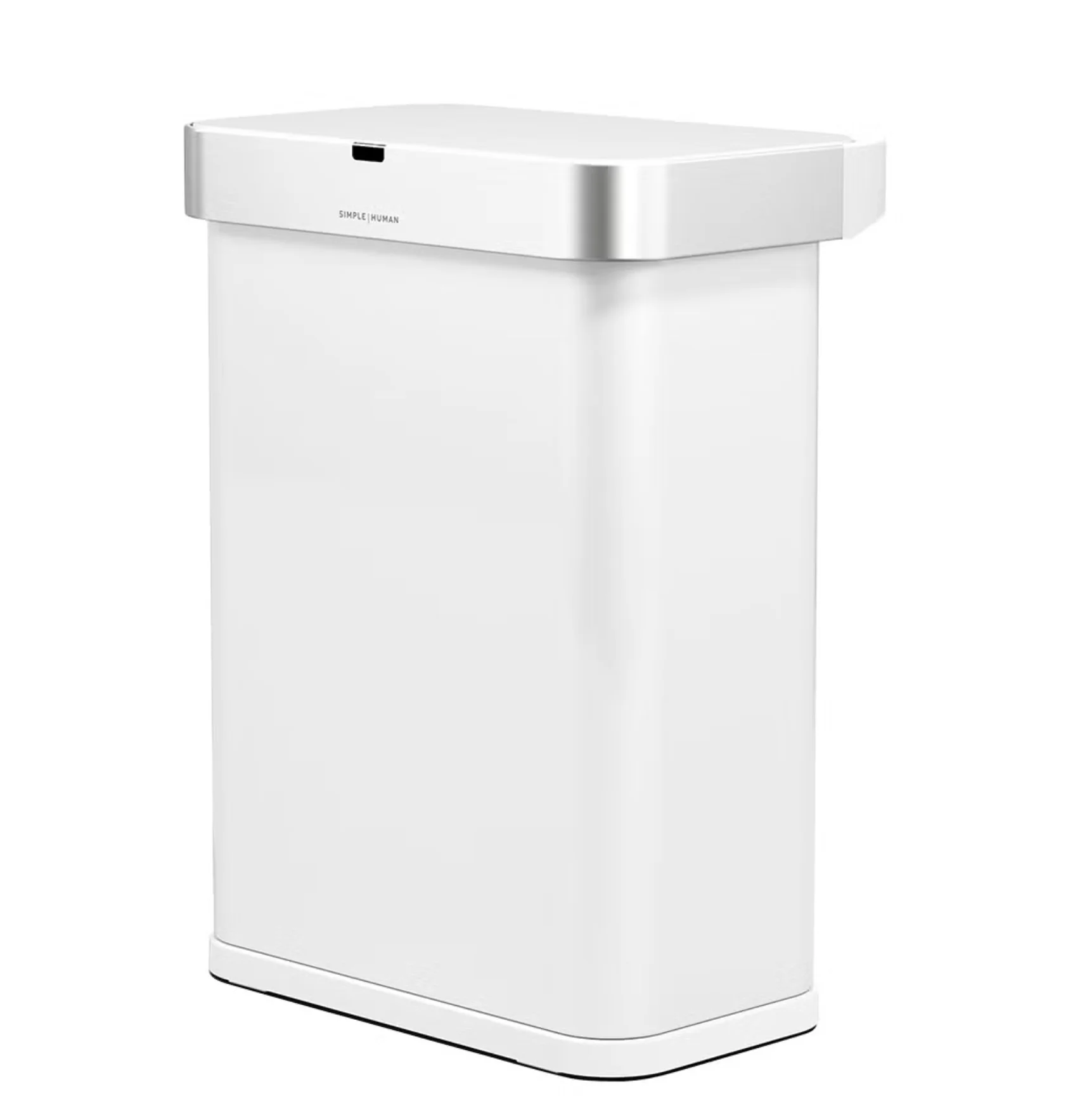 

58L Rectangular Sensor Can White Steel