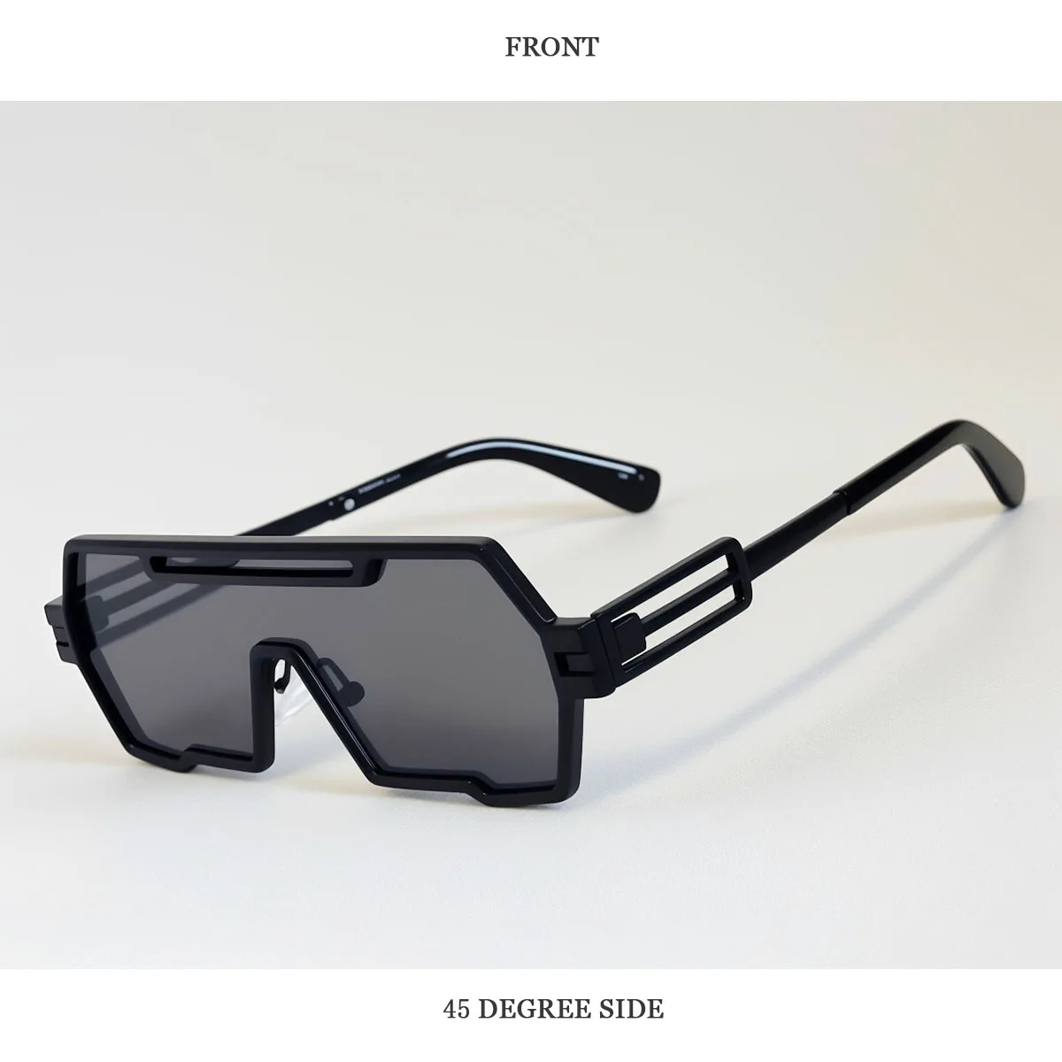 Quadratische Steampunk-Sonnenbrille für Damen 2026 Einteilige UV400-Schutz Sonnenbrille für Herren Markendesign Modische Brille Gafas De Sol Hombre – Detail 13