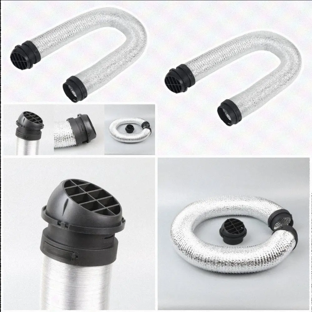 150 Cm 59 Inch Flexible Duct Extension Auxiliary Duct Extension High Temperature Resistance for versatile Installation