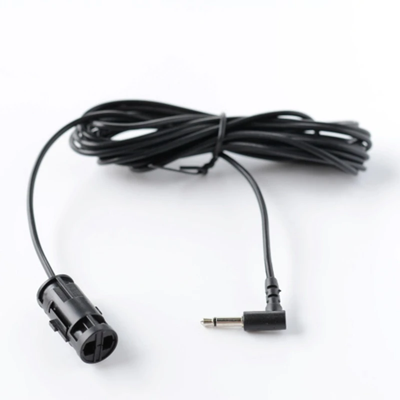 Mini Wired Car Audio Microfone, 3.5mm Jack Mic, Microfone Externo para VW, Telhado Redondo