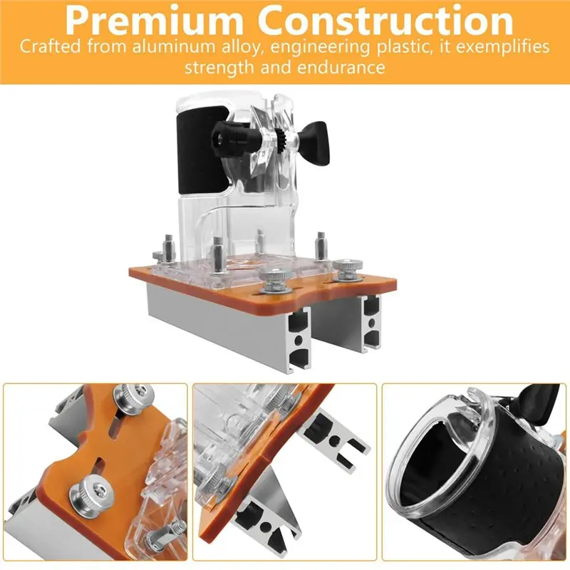 B23B جهاز توجيه الخشب الشق محدد عالية الدقة قوس طحن منحنى أداة القطع حافة المتقلب مع قاعدة مشقوق دقيقة #5