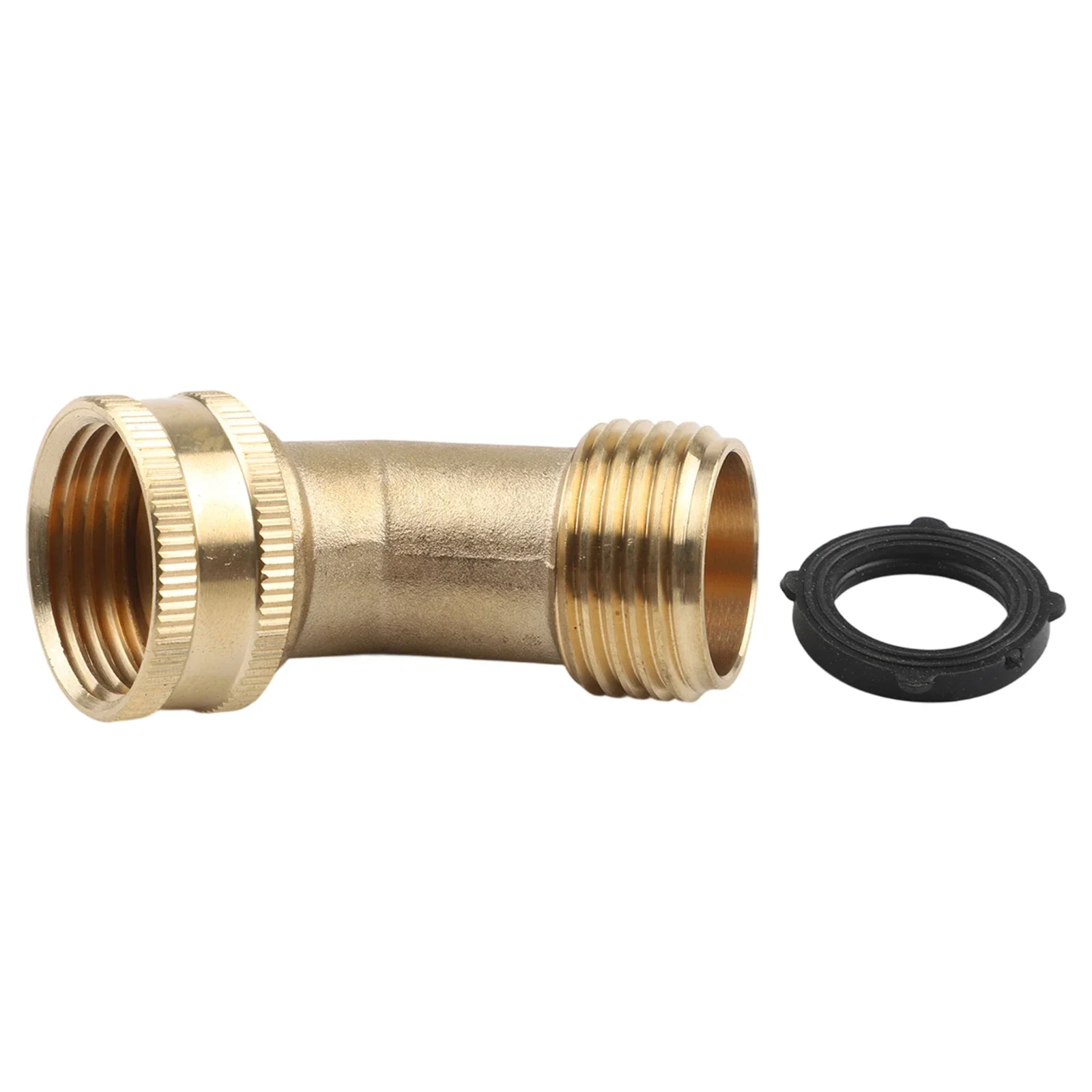 Outdoor Hose Extension Garden Hose Elbow Standard 3 4 Inch GHT Pressure Relief Design Outdoor Use 58-3 Brass Material