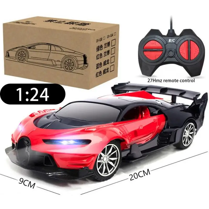 1:24 Children's Four-Way Remote Control Chargeable Car Simulation Drift Car Model Super Racing Ornaments For Christmas Children