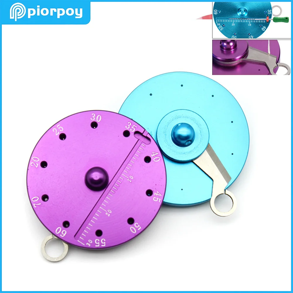PIORPOY Dental Endodontic Gutta Percha Points Gauge Cutter with Measure Scale Round Gauge Wheel Oral Dentist Tools Dropship