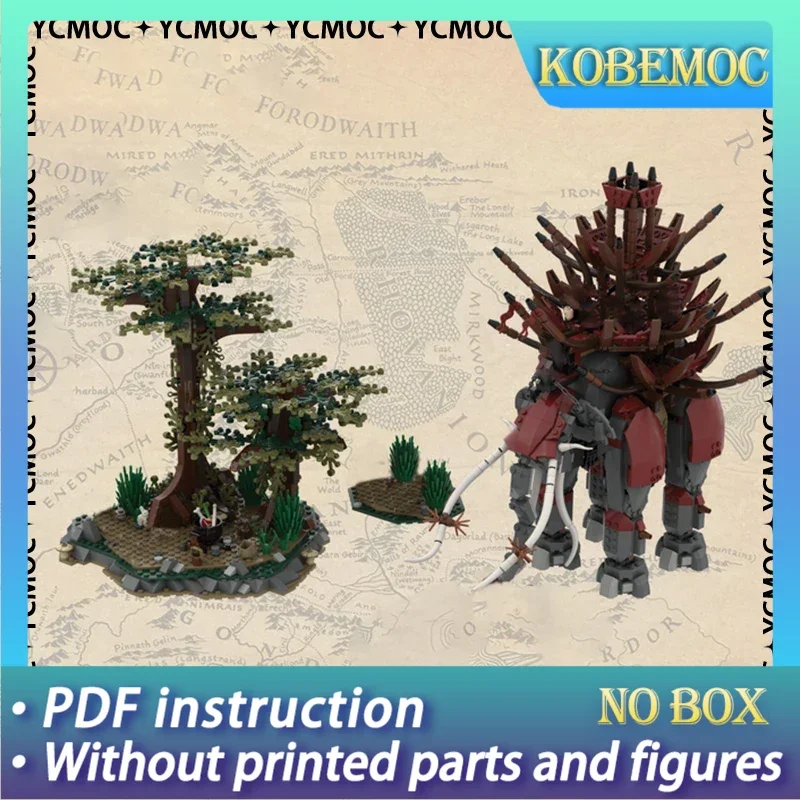 

Rings Movie YcMoc Building Blocks The Medieval Times Ithilien Ambush Technology Bricks DIY Castle Street View Children Toys