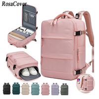 Women Laptop Backpack 15.6inch Teenage girl USB charging school Backpack Independent Shoe bag travel Backpack outdoor Backpack