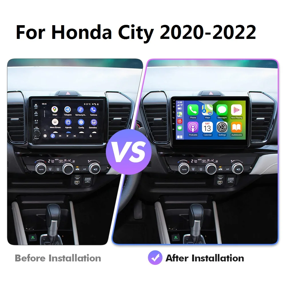 

EBILAEN Android 13 Car Radio For Honda City 2020 - 2din Multimedia DVD Player GPS RDS Navigation Carplay Autoradio 4G FM WIFI