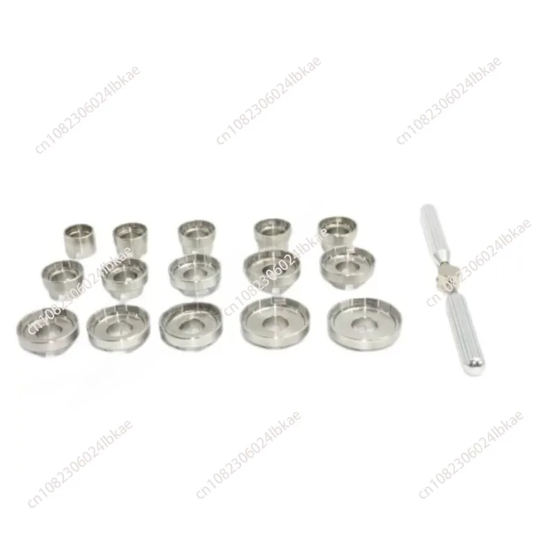 15PCS Watch Back Opener Dies Kit Wrench Type Professional Watch Repair Tools Watch Case Cover Opene Close Tools For Watchmakers