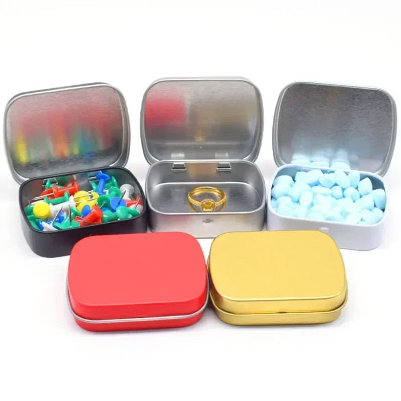 10/20/30Pcs Metal Tin Box Portable Mini Tinplate Case With Lid Candy Pill Jewelry Storage Containers Sealed Cans Home Organizer