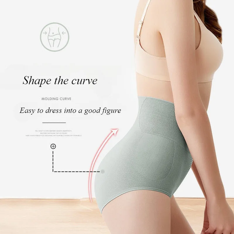 High Waist Panties Women\'s Postpartum Body Shorts Briefs Antibacterial Cotton Crotch Female Underpants M-2XL Women Underwear